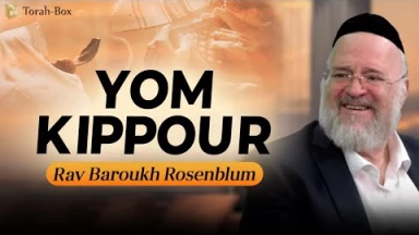 Yom Kippour avec Rav Rosenblum