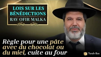 Règle pour une pâte avec du chocolat ou du miel, cuite au four