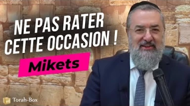 Le message de la Paracha - Mikets : Ne pas rater cette occasion !