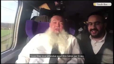 Rav Yigal Cohen dans le TGV en direction de Marseille