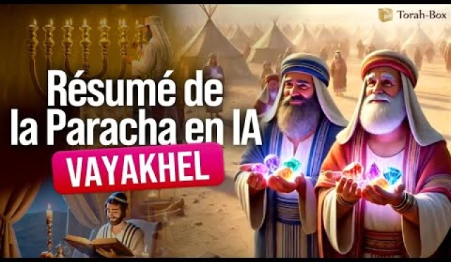 Résumé de la Paracha Vayakhel en animation Vidéo IA