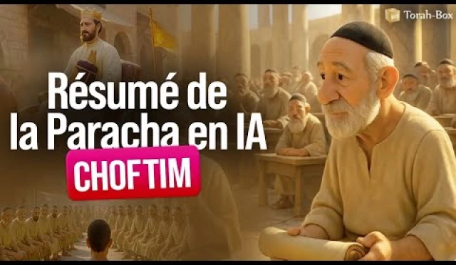 Résumé de la Paracha Choftim en animation Vidéo IA