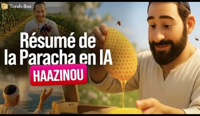 Résumé de la Paracha Haazinou en animation Vidéo IA